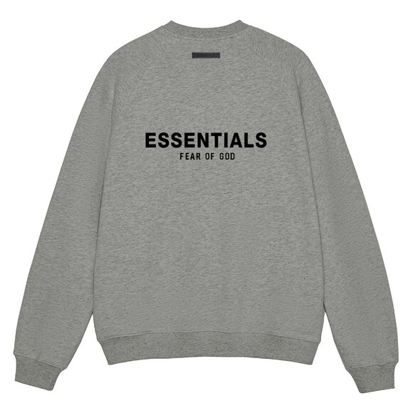 Fear of God Essentials Silicone Letter Crew Neck Pullover Sweatshirt - Picture 1 of 2